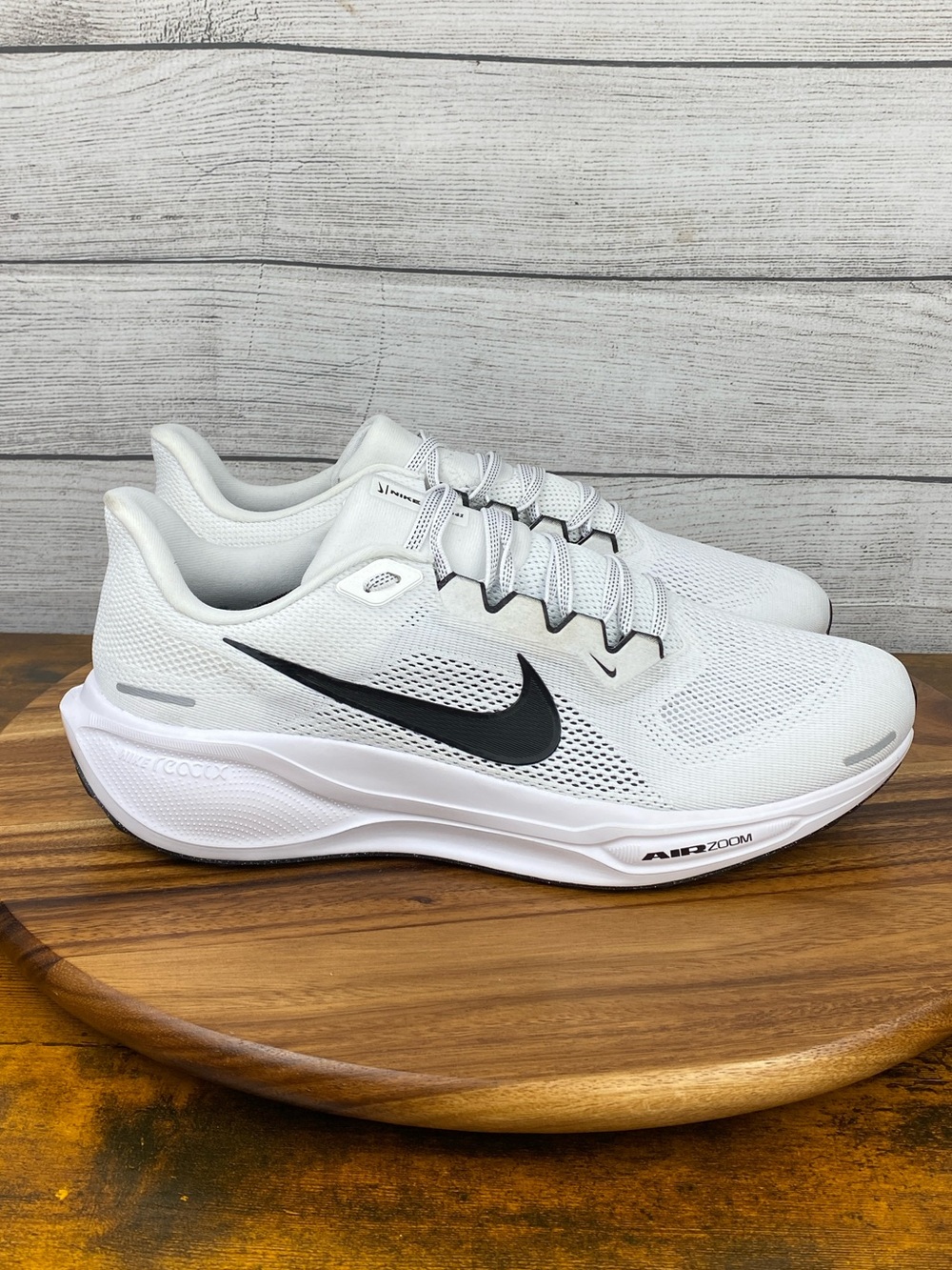 Nike Air Zoom Pegasus 41 Wide TB White Black Running Shoe HF1537-100 Men’s 13 - Picture 4 of 12